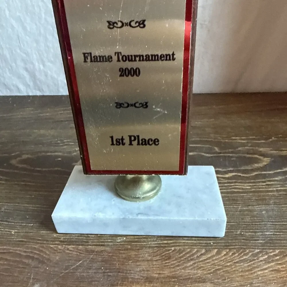 Lady Basketball Player Shooting Trophy 17” Tall San Francisco Fire Dept